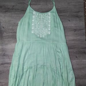 Beaches By Exist Aqua Slip Dress/Tunic Sz  M